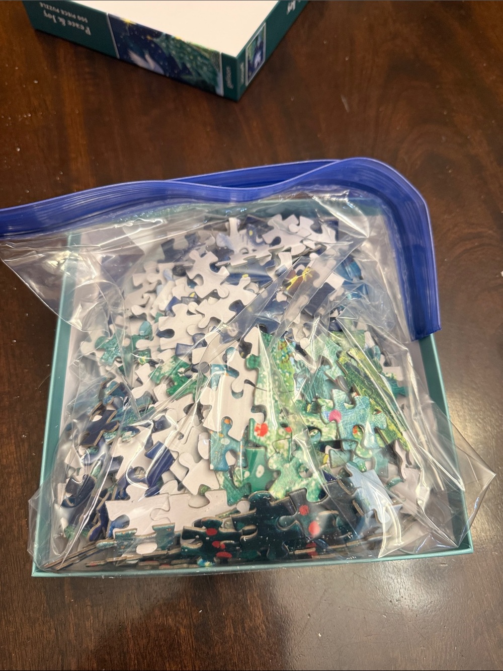 Galison Peace & Joy 500 piece jigsaw puzzle complete with poster - Picture 5 of 5